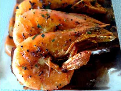 Recette du sauté de crevettes au poivre vert