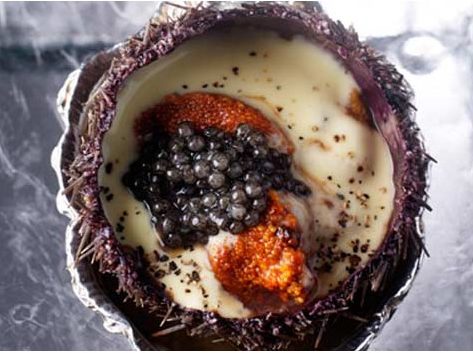 Recette de beurre d'oursins au caviar chez Pierrot