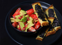 Salade fraîcheur Langouste & beurre de Caviar